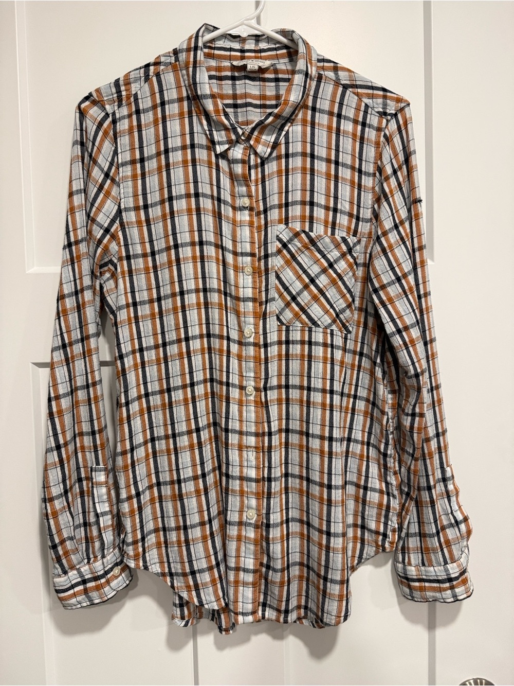 Lucky Brand Plaid Button Front Shirt – Women’s L